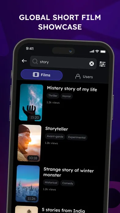 Tangkapan skrin Filmroll: Watch Short Videos
