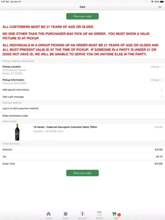 Zrzuty ekranu Grand Wine and Spirits iPad 