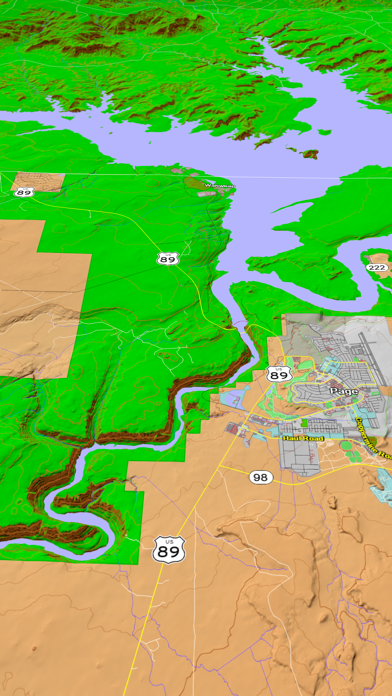Scenic Map Central USA स्क्रीनशॉट