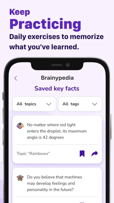 Capturas de tela do Brainy: Mind & Brain Training