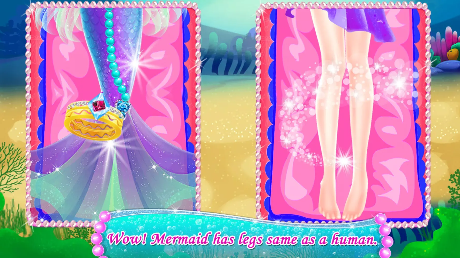 Capturas de pantalla de Mermaid Secret Love Story Game