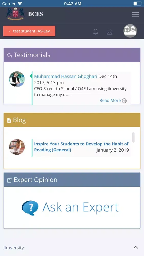 Ảnh chụp màn hình của BritCan Campus