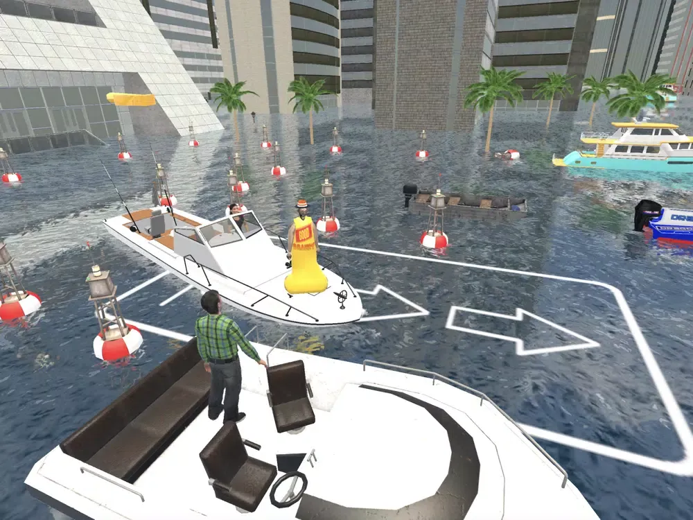 Captures d'écran de Granny Speed Boat Parking Game iPad 