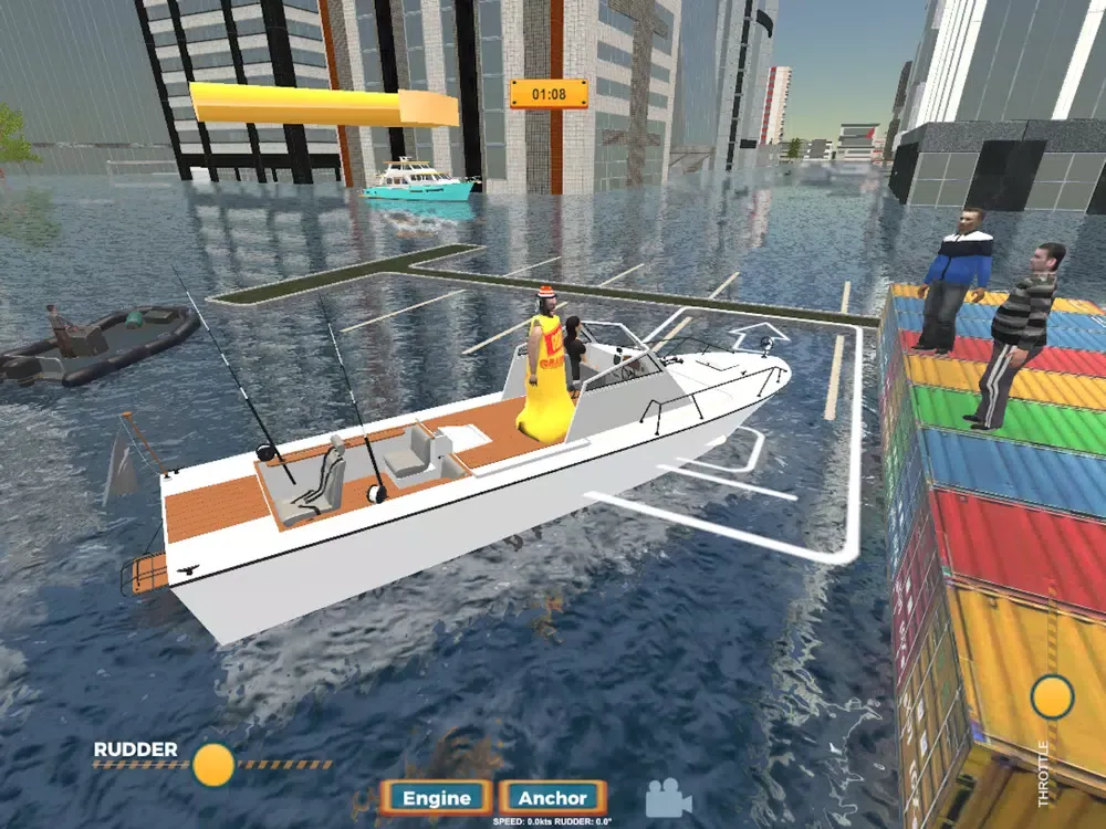 Captures d'écran de Granny Speed Boat Parking Game iPad 