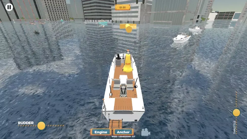 Captures d'écran de Granny Speed Boat Parking Game
