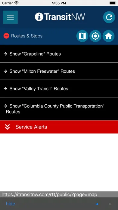 Capturas de tela do Grant County People Mover