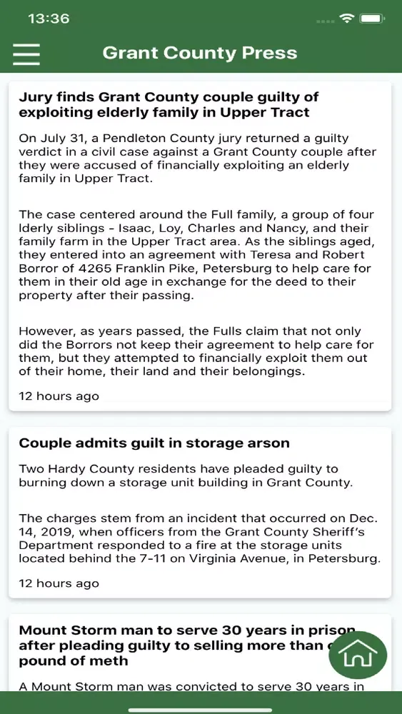 Capturas de pantalla de Grant County Press