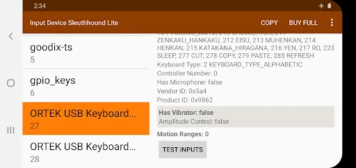Input Device Sleuthhound Lite Ekran Görüntüleri