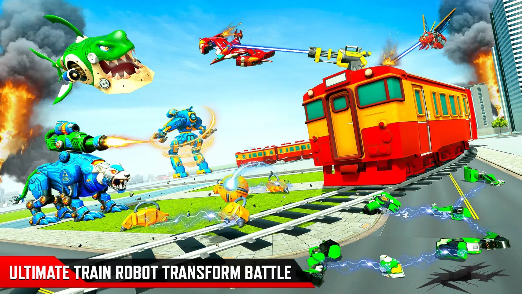 Dino Robot Train War Robot Screenshots