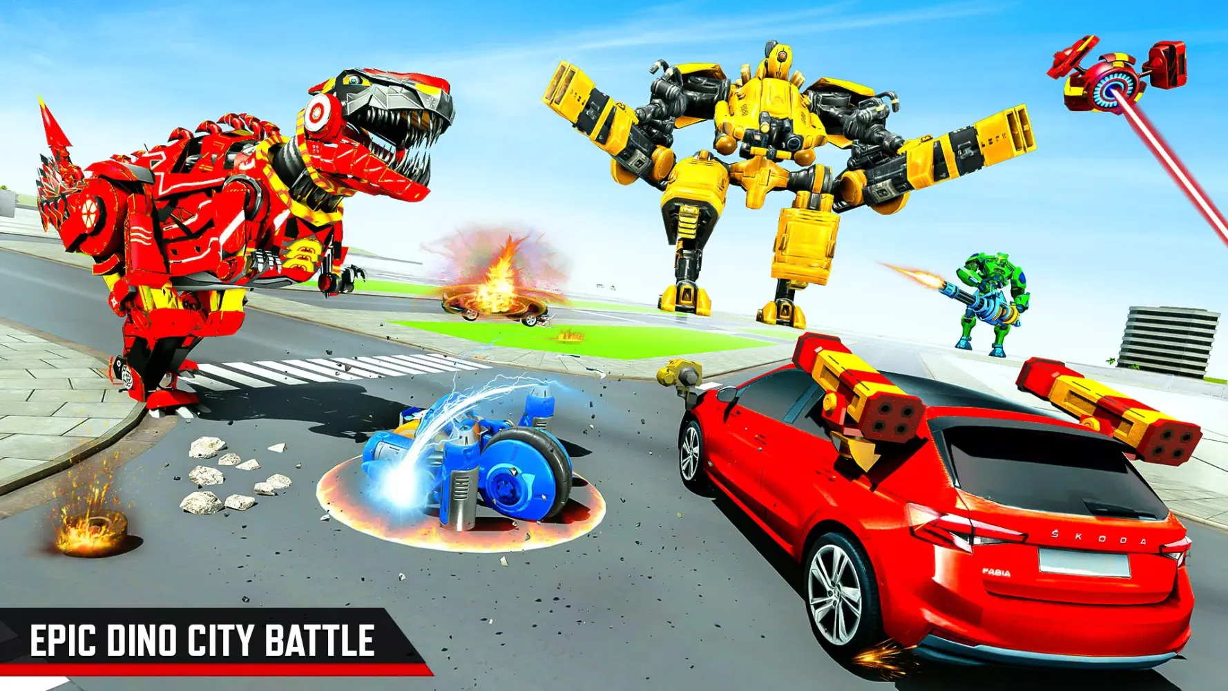 Dino Robot Train War Robot Screenshots