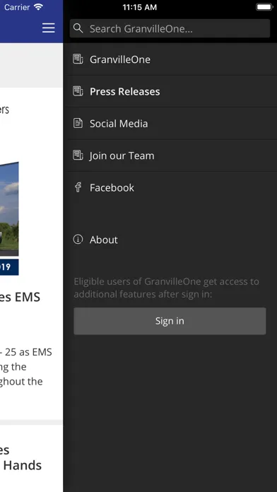 GranvilleOne-Granville Health Screenshots