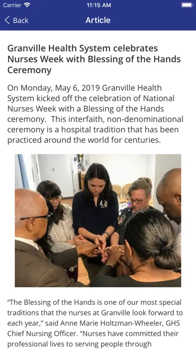 GranvilleOne-Granville Health Screenshots