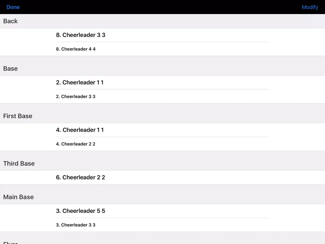 Capturas de pantalla de Cheer Coach Elite iPad 