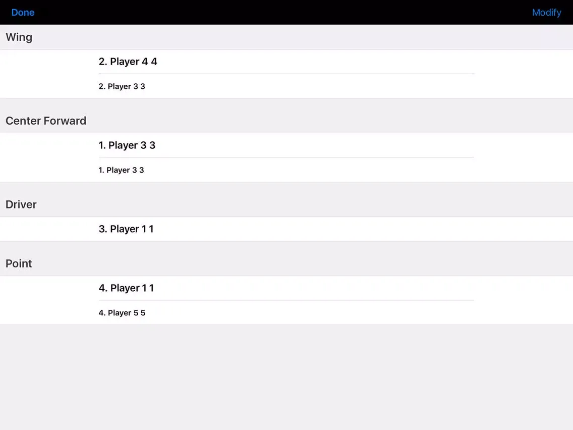 Capturas de tela do Water Polo Coach Elite iPad 