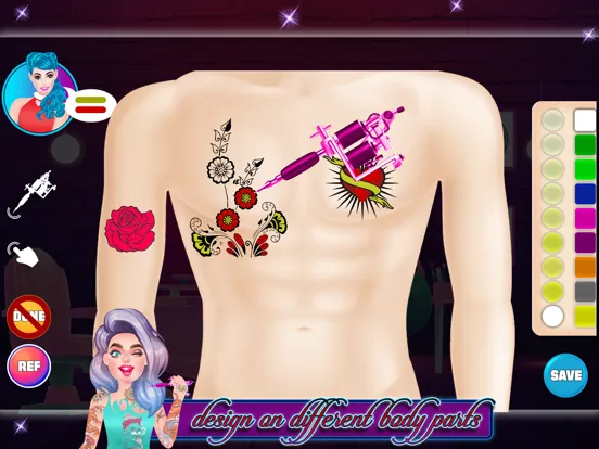 Capturas de tela do Draw Tattoo Design Photo iPad 