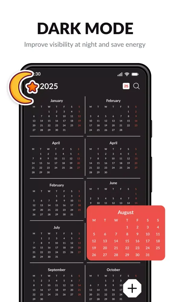 Calendar Screenshots