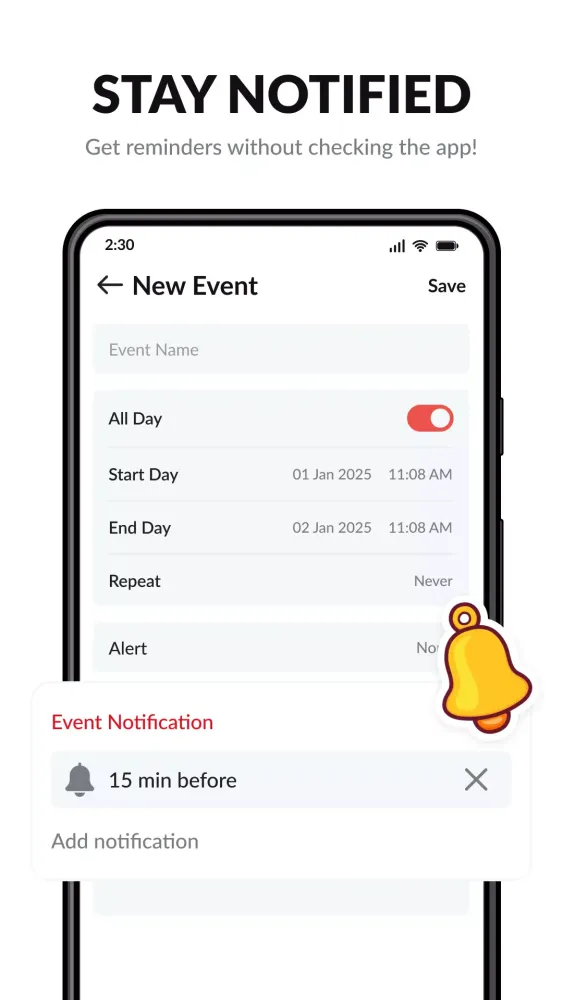 Calendar Screenshots