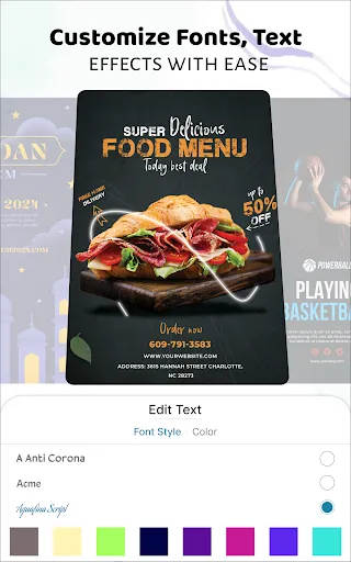 Flyers & Invitation Card Maker Screenshots