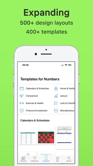 Screenshot di Templates for Numbers - DesiGN