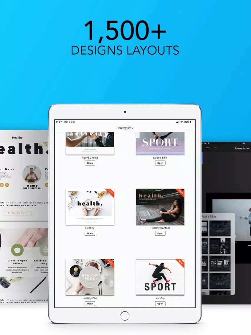 Templates for Keynote iPad  Screenshots