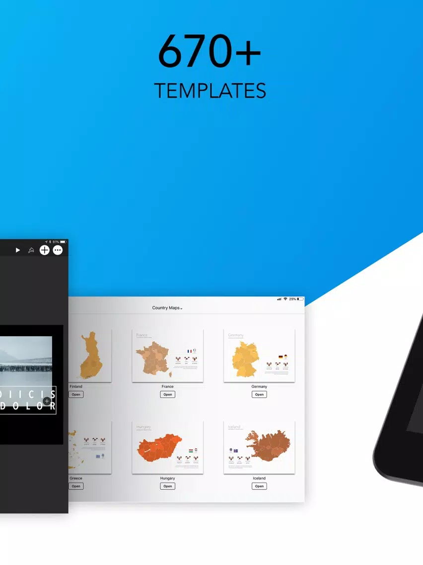 Templates for Keynote iPad  Screenshots