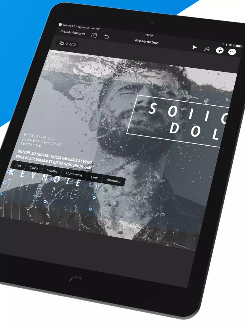 Templates for Keynote iPad  Screenshots