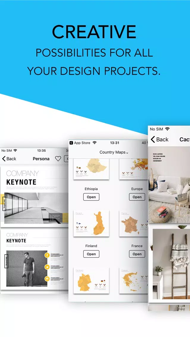 Templates for Keynote Screenshots