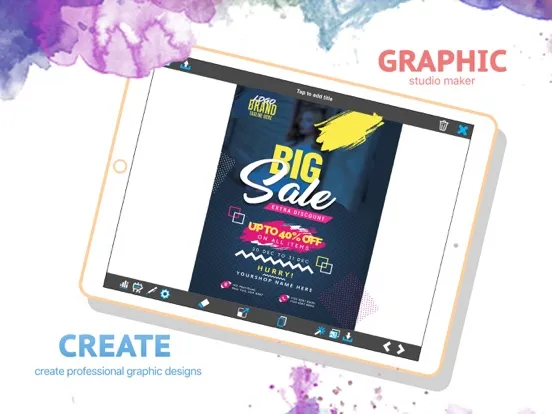 تصاویر Foto Graphic Creator Studio iPad 