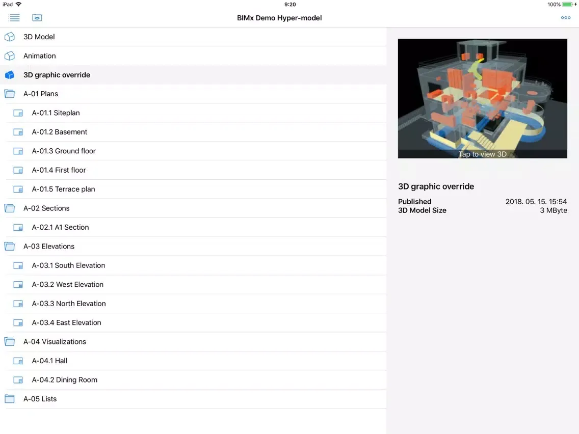 صور BIMx Lab iPad 