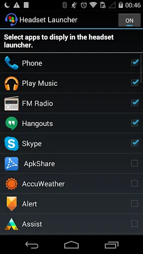 Capturas de tela do Headset Launcher