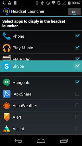 Capturas de tela do Headset Launcher