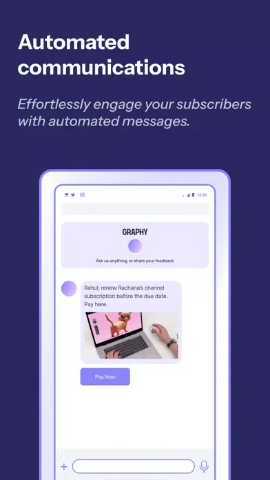 Graphy: Telegram Subscriptions سکرین شاٹس