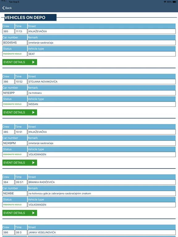 Capturas de pantalla de S4VT Reports iPad 