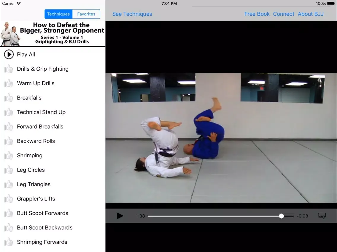Capturas de pantalla de BJJ Gripfighting & Drills iPad 