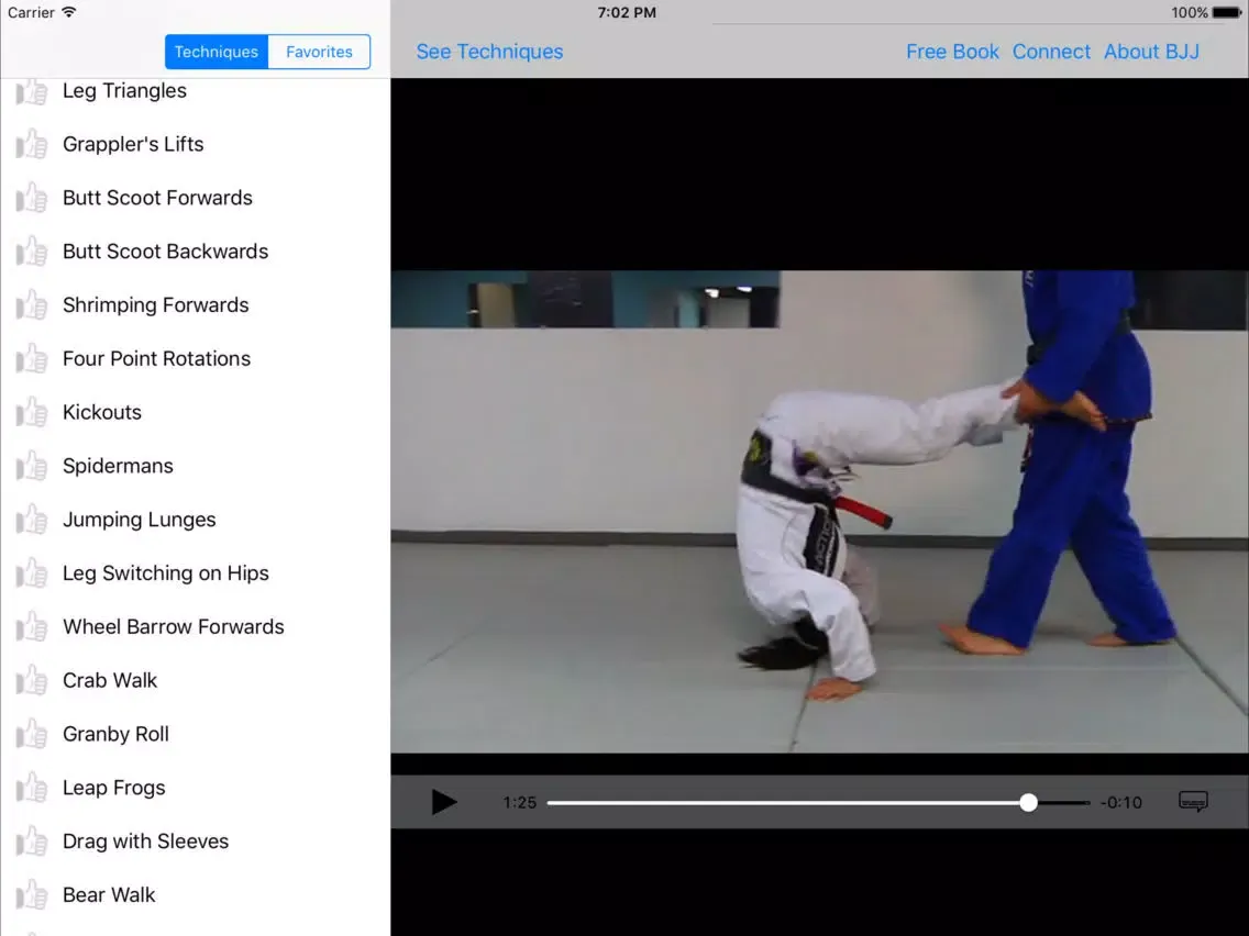 Capturas de pantalla de BJJ Gripfighting & Drills iPad 
