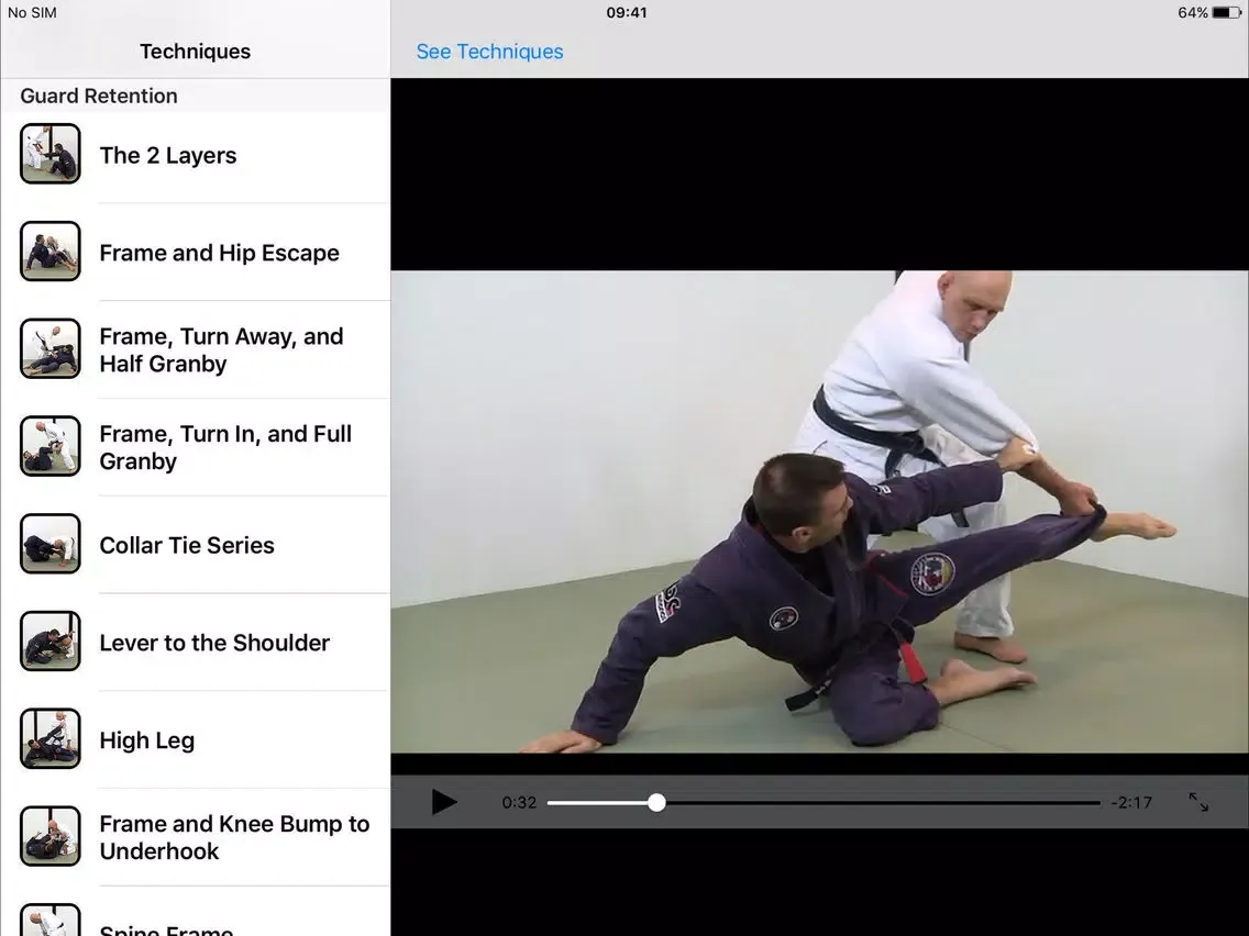 ภาพหน้าจอของ BJJ Guard Game iPad 