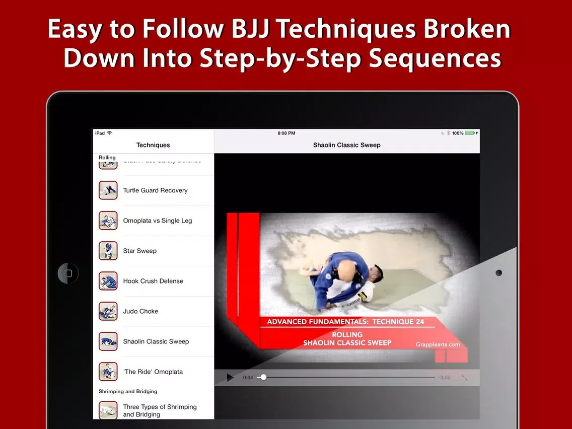 Advanced Fundamentals of Brazilian Jiu-Jitsu by Brandon Mullins and Stephan Kesting iPad  Ekran Görüntüleri