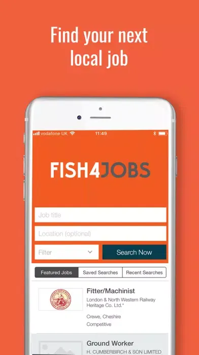 Zrzuty ekranu Fish4jobs Job Search