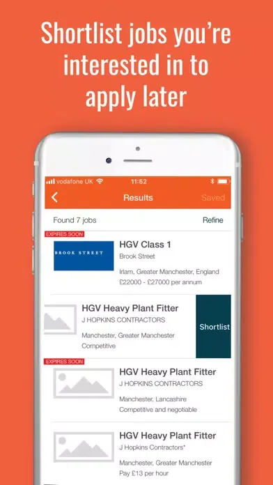 Zrzuty ekranu Fish4jobs Job Search
