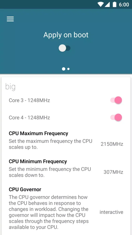 Tangkapan layar Kernel Adiutor