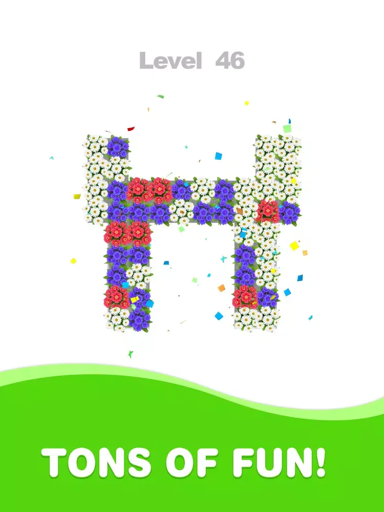 Ảnh chụp màn hình của Grass Cutting 3D - Fun Puzzle iPad 
