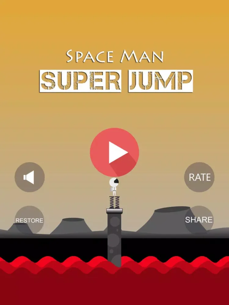 Space Man Super Jump iPad  스크린샷