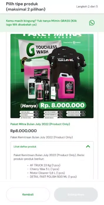 Ảnh chụp màn hình của Mitra GT Wash Indonesia