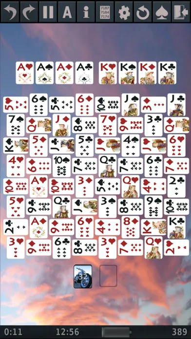 Screenshot di Solitaire 3D.