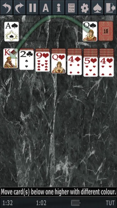 Screenshot di Solitaire 3D.