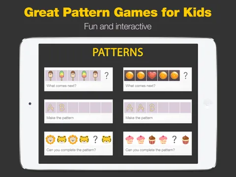 Patterns - Includes 3 Pattern Games in 1 App iPad  Screenshots