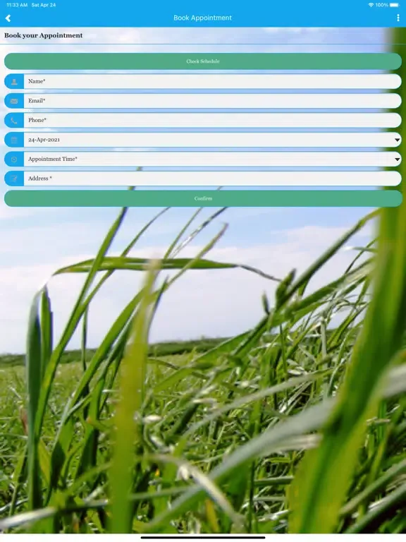 Capturas de tela do Grassy_App iPad 
