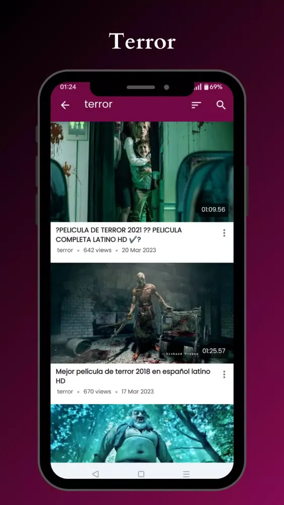 Películas スクリーンショット