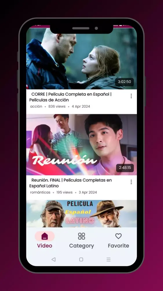 Películas スクリーンショット