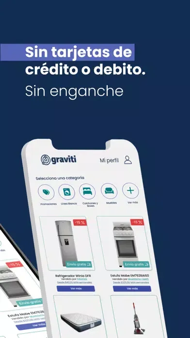 Capturas de tela do Graviti